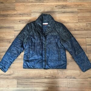 ANTHROPOLOGIE Pilcro denim style patchwork  paisley jacket boho cozy cotton